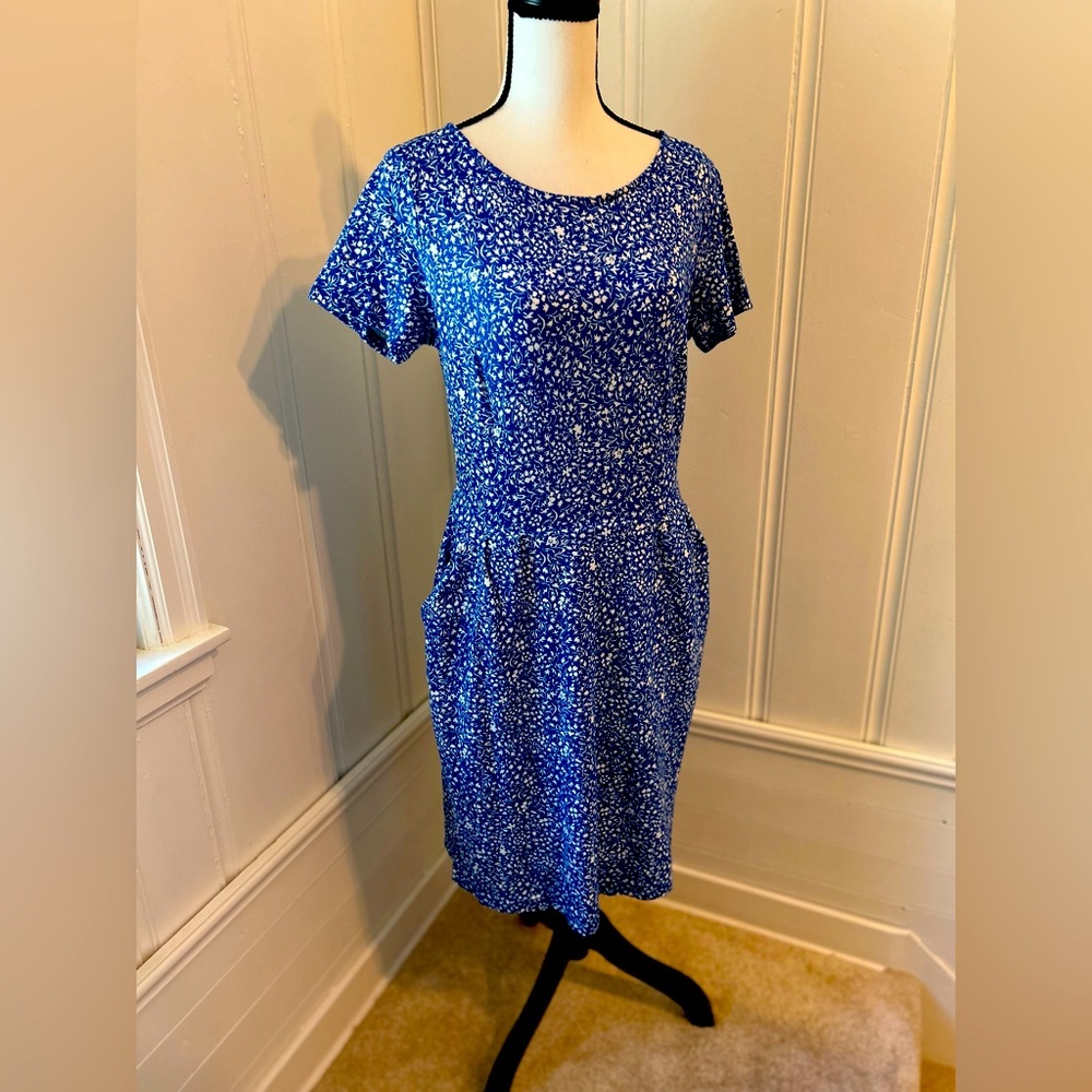 Boden floral blue sundress